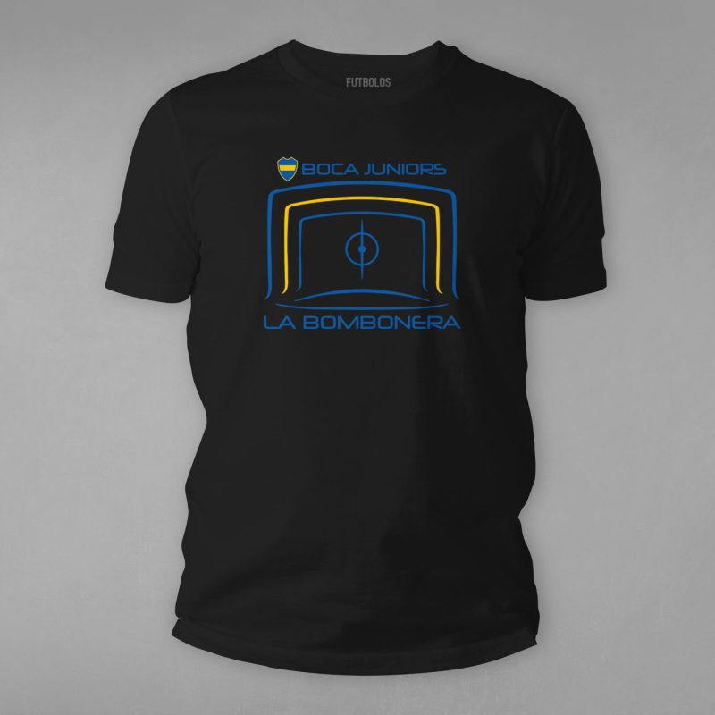 FTBL-012-Siyah La Bombonera - Boca Juniors Tişörtü