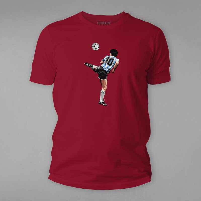 FTBL-019-Maroon Maradona Tişörtü