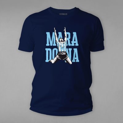 FTBL-090-Lacivert Maradona Tişörtü