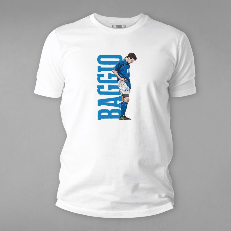 FTBL-102-Beyaz Roberto Baggio Tişörtü