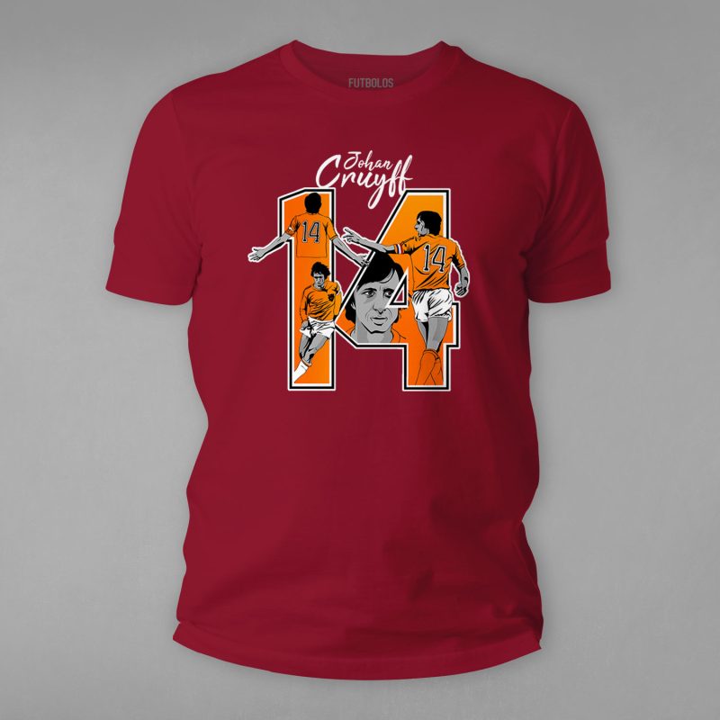 FTBL-058-Maroon Cruyff Tişörtü