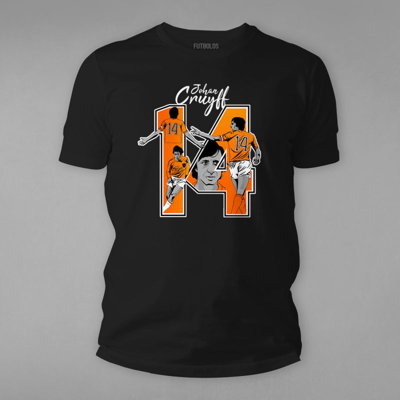 FTBL-058-Siyah Cruyff Tişörtü