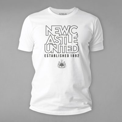 FTBL-100-Beyaz Newcastle United Tişörtü