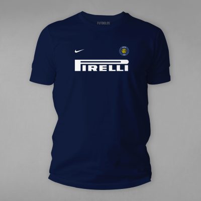 FTBL-119-Lacivert Inter Milan Nostalji Forma Tişörtü
