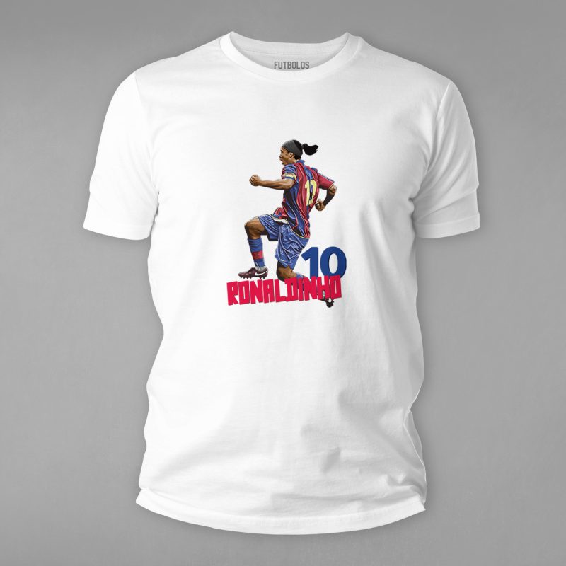 FTBL-069-Beyaz Ronaldinho Tişörtü