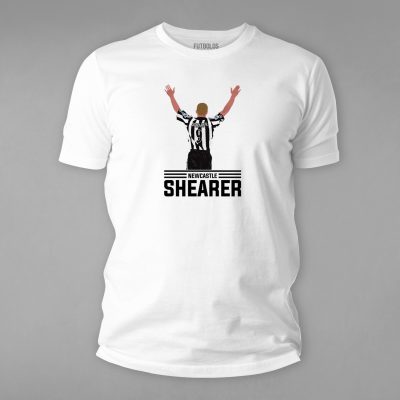 FTBL-132-Beyaz Alan Shearer Tişörtü