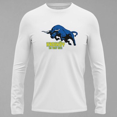 FUKT-015-Beyaz Fenerbahçe Boğa Uzun Kollu Tişört