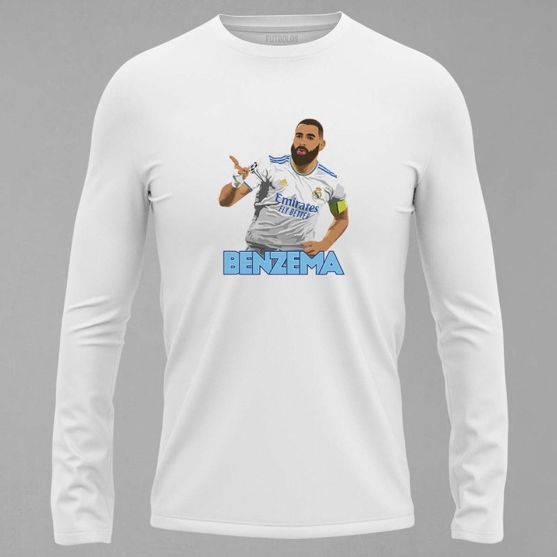 Real Madrid Benzema Uzun Kollu Tişört