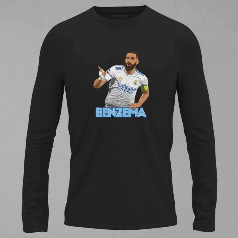 Real Madrid Benzema Uzun Kollu Tişört