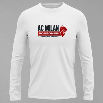 AC Milan Il Diavolo Uzun Kollu Tişört