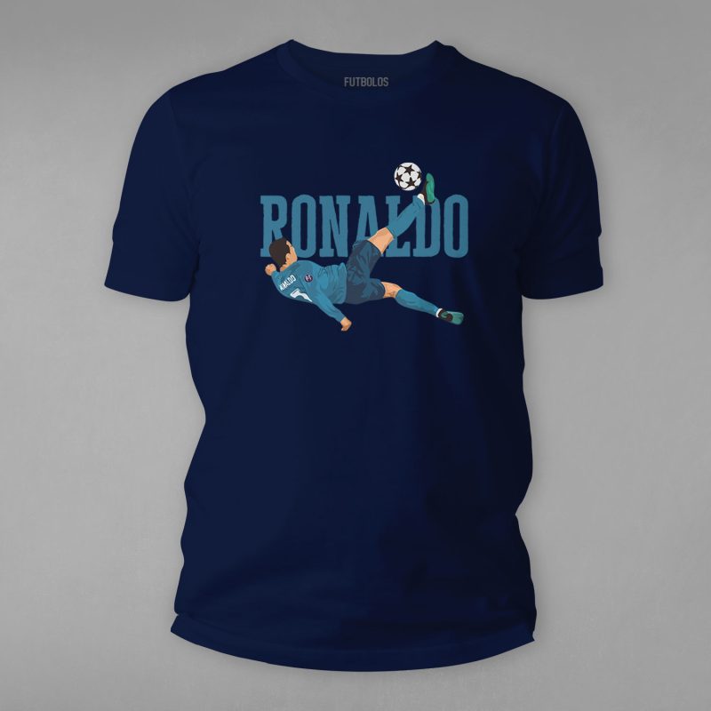 FTBL-165-Lacivert Ronaldo Real Madrid Tişörtü