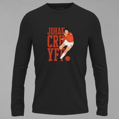 FUKT-167-Siyah Cruyff Uzun Kollu Tişört