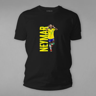 FTBL-183-Siyah Neymar Tişörtü