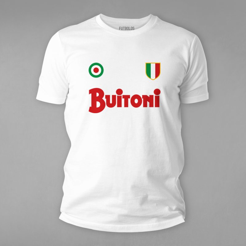 FTBL-187-Beyaz Napoli Scudetto Tişörtü