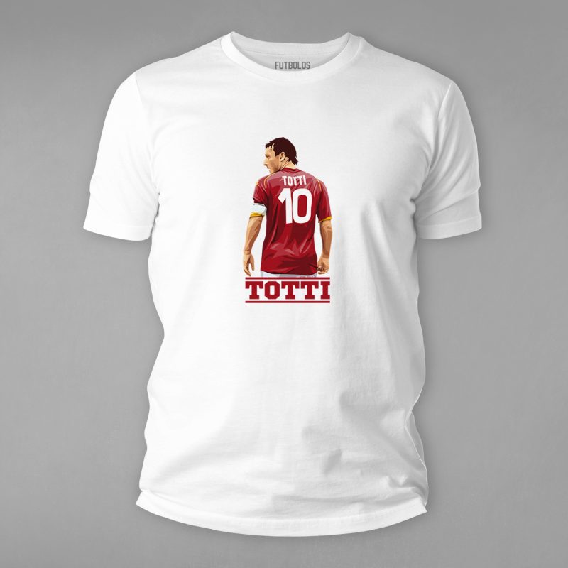 FTBL-196-Beyaz Totti Tişörtü