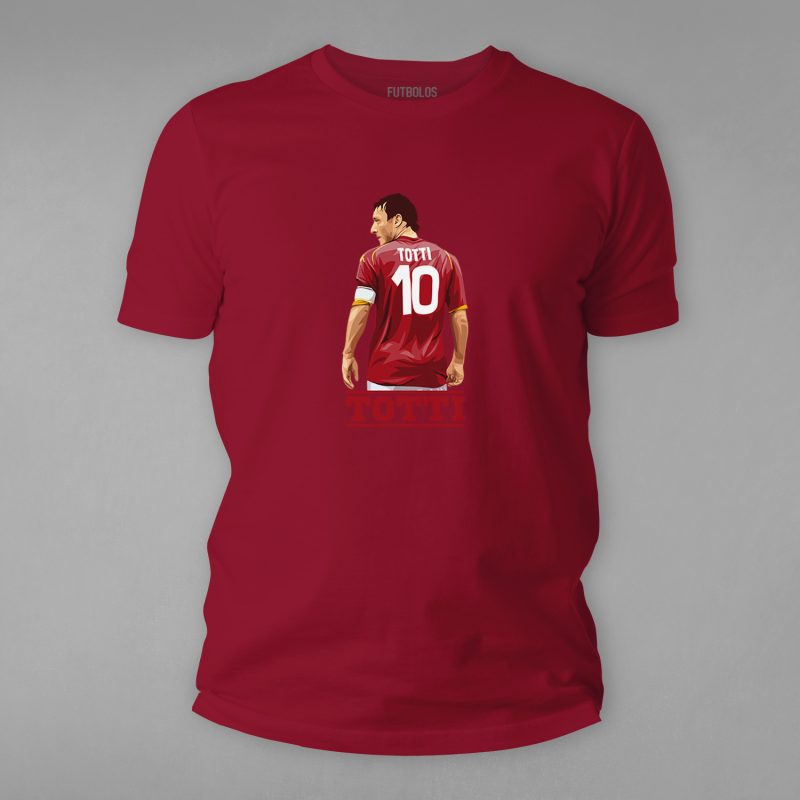 FTBL-196-Maroon Totti Tişörtü