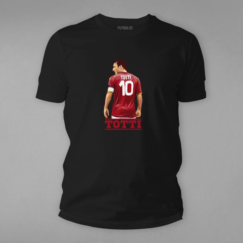 FTBL-196-Siyah Totti Tişörtü