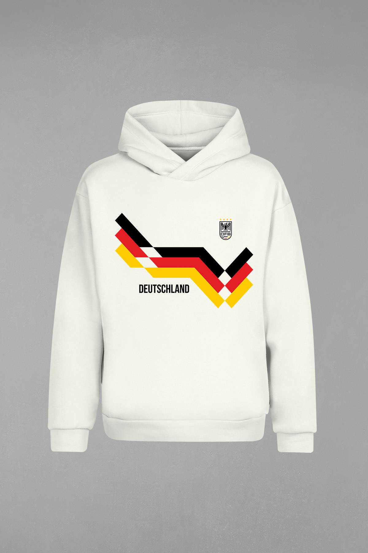 HD-011-Ekru Almanya Kapşonlu Sweatshirt