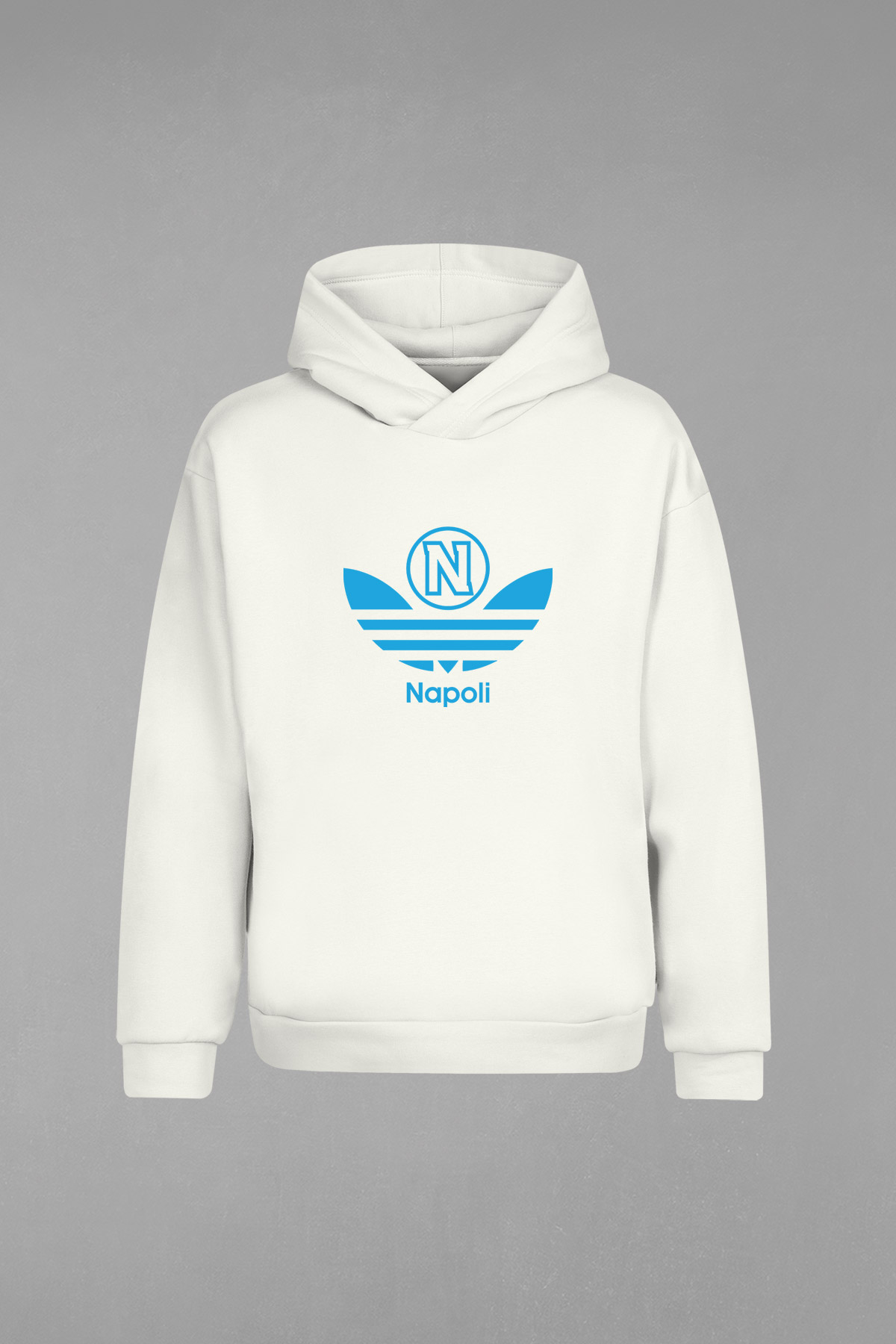 HD-054-Ekru Napoli Kapşonlu Sweatshirt