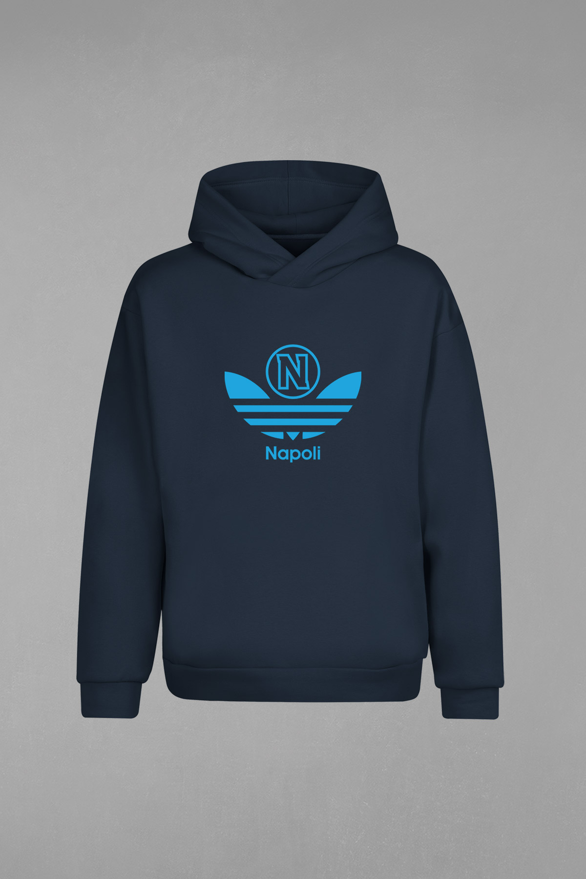 HD-054-Lacivert Napoli Kapşonlu Sweatshirt