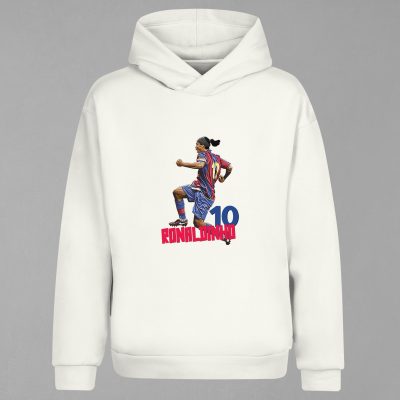 HD-069-Ekru Ronaldinho Kapşonlu Sweatshirt