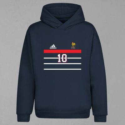 HD-081-Lacivert Fransa Milli Takımı Kapşonlu Sweatshirt