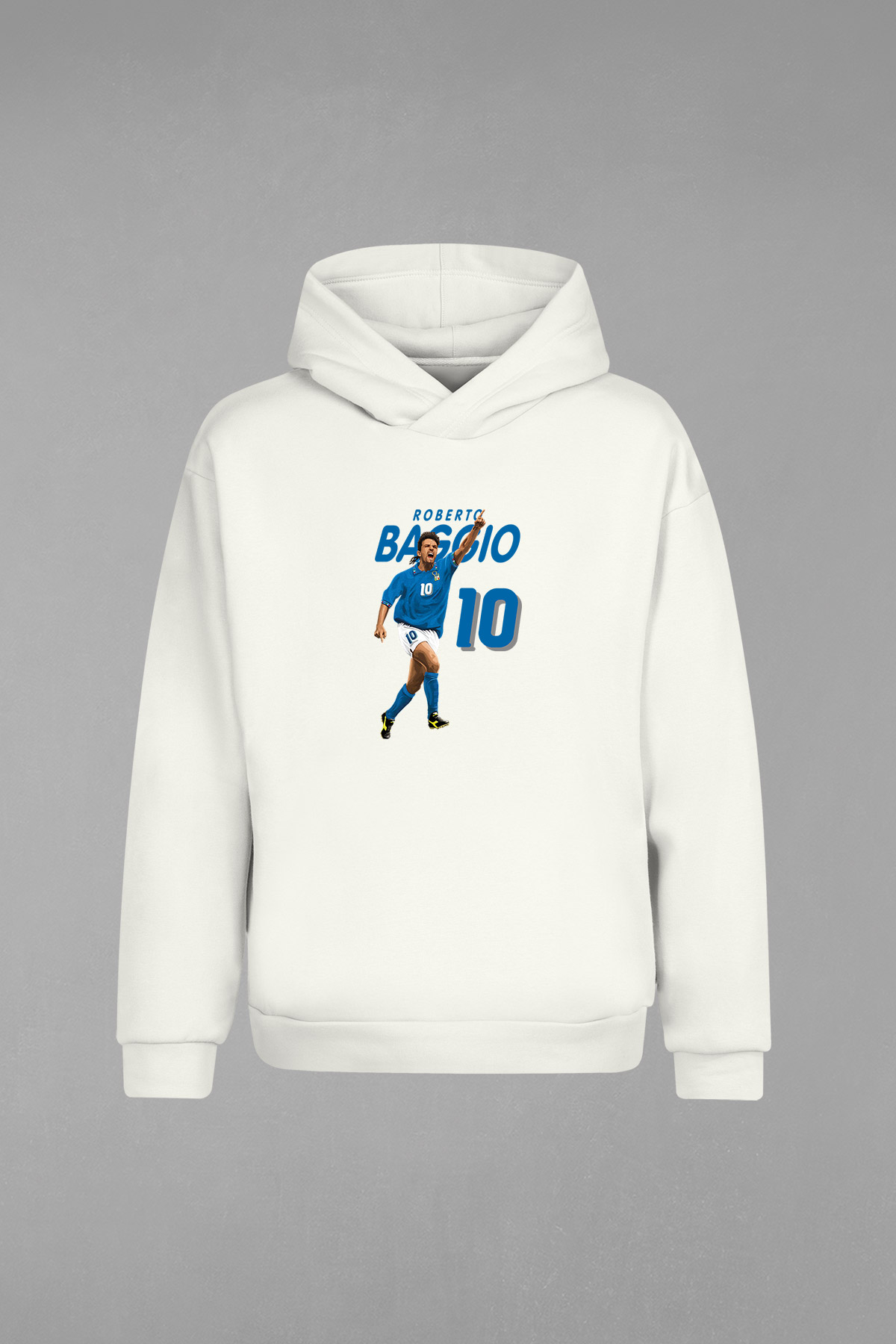 HD-130-Ekru Baggio Kapşonlu Sweatshirt