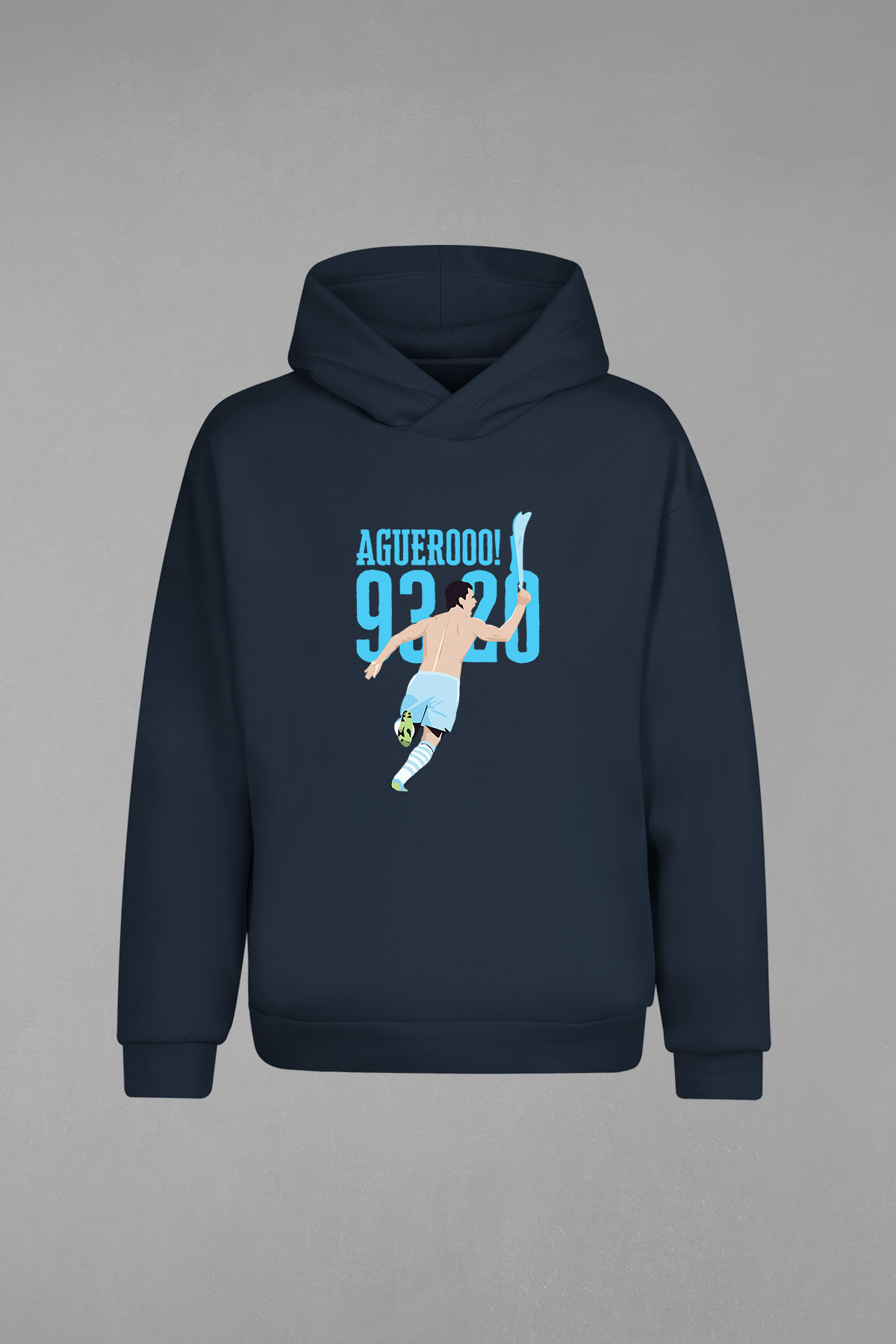 Aguero Manchester City Kapşonlu Sweatshirt