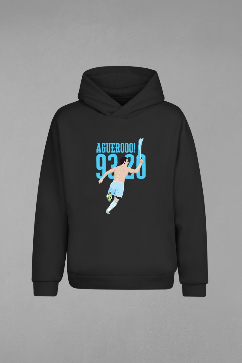 Aguero Manchester City Kapşonlu Sweatshirt