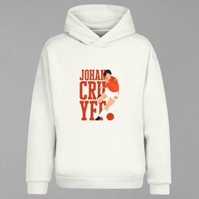 HD-167-Ekru Cruyff Kapşonlu Sweatshirt