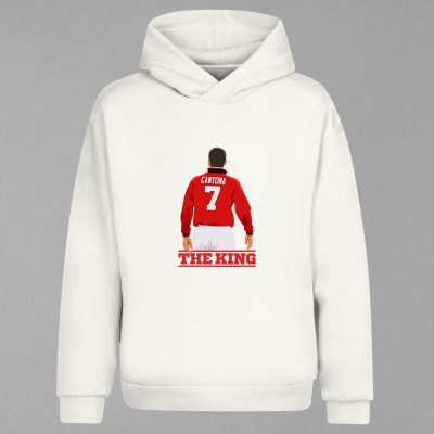 HD-176-Ekru Cantona Kapşonlu Sweatshirt