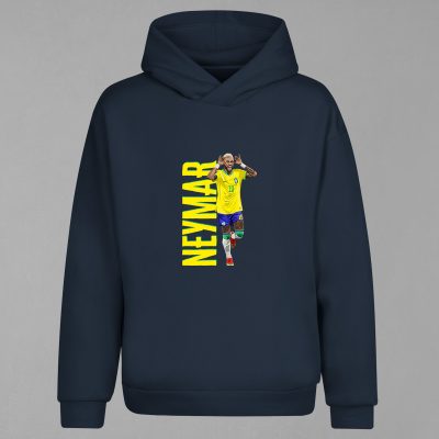 HD-183-Lacivert Neymar Kapşonlu Sweatshirt