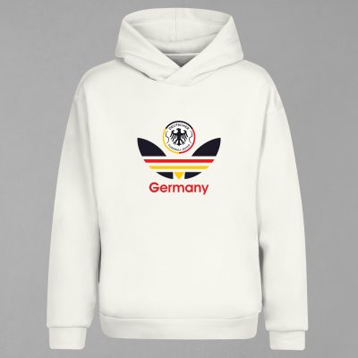 HD-207-Ekru Almanya Milli Takımı Kapşonlu Sweatshirt