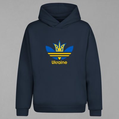 HD-208-Lacivert Ukrayna Milli Takımı Kapşonlu Sweatshirt