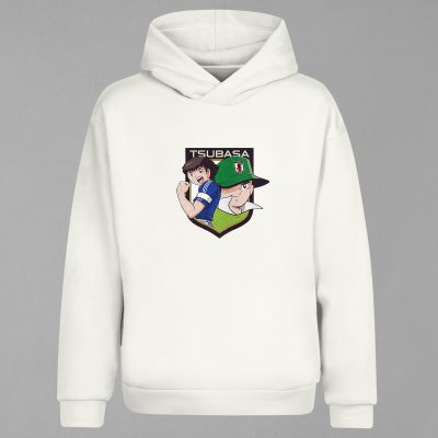 HD-214-Ekru Tsubasa Kapşonlu Sweatshirt
