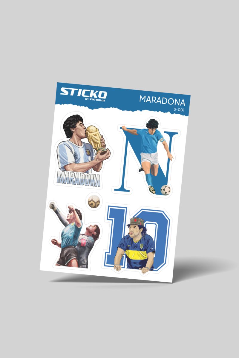 Sticko-001 Maradona Sticker - Sticko Etiket