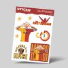 Sticko-009 Galatasaray Sticker - Sticko Etiket
