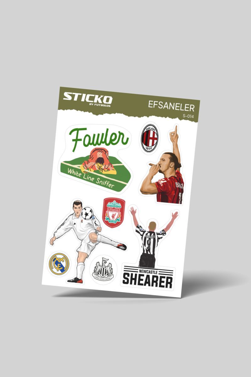 Efsane Futbolcular Sticker - Sticko Etiket