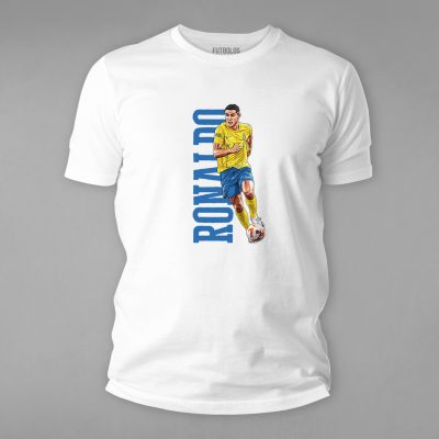 FTBL-215-Beyaz Ronaldo Al Nassr Tişörtü