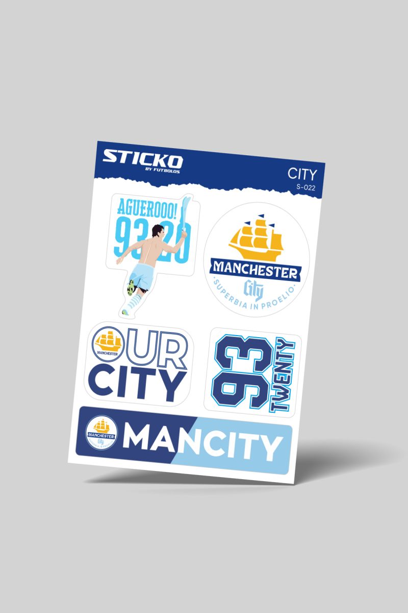 Manchester City Sticker - Sticko Etiket