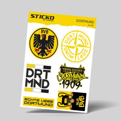 Sticko-019 Borussia Dortmund Sticker - Sticko Etiket