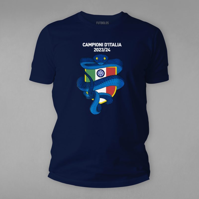 interlacivert İnter Milan Şampiyonluk Tişörtü