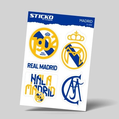 Sticko-032 Real Madrid Sticker - Sticko Etiket