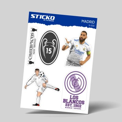 Sticko-033 Real Madrid Sticker - Sticko Etiket