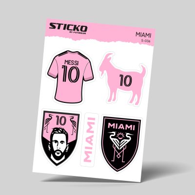 Sticko-036 Inter Miami Sticker - Sticko Etiket