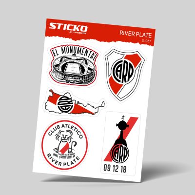 Sticko-037 River Plate Sticker - Sticko Etiket