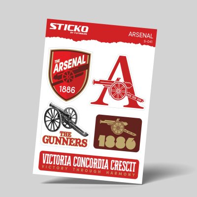 Sticko-041 Arsenal Sticker - Sticko Etiket