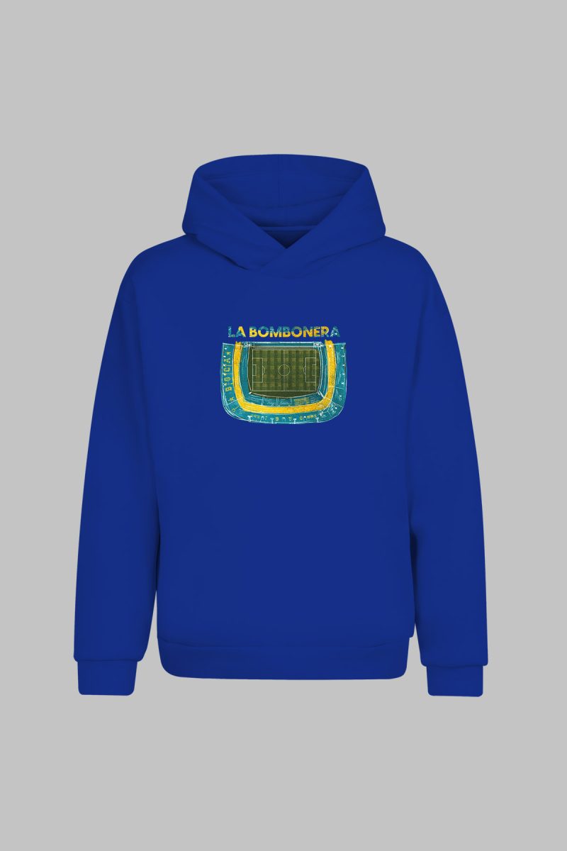 HD-005-saks Boca Juniors La Bombonera Kapşonlu Sweatshirt