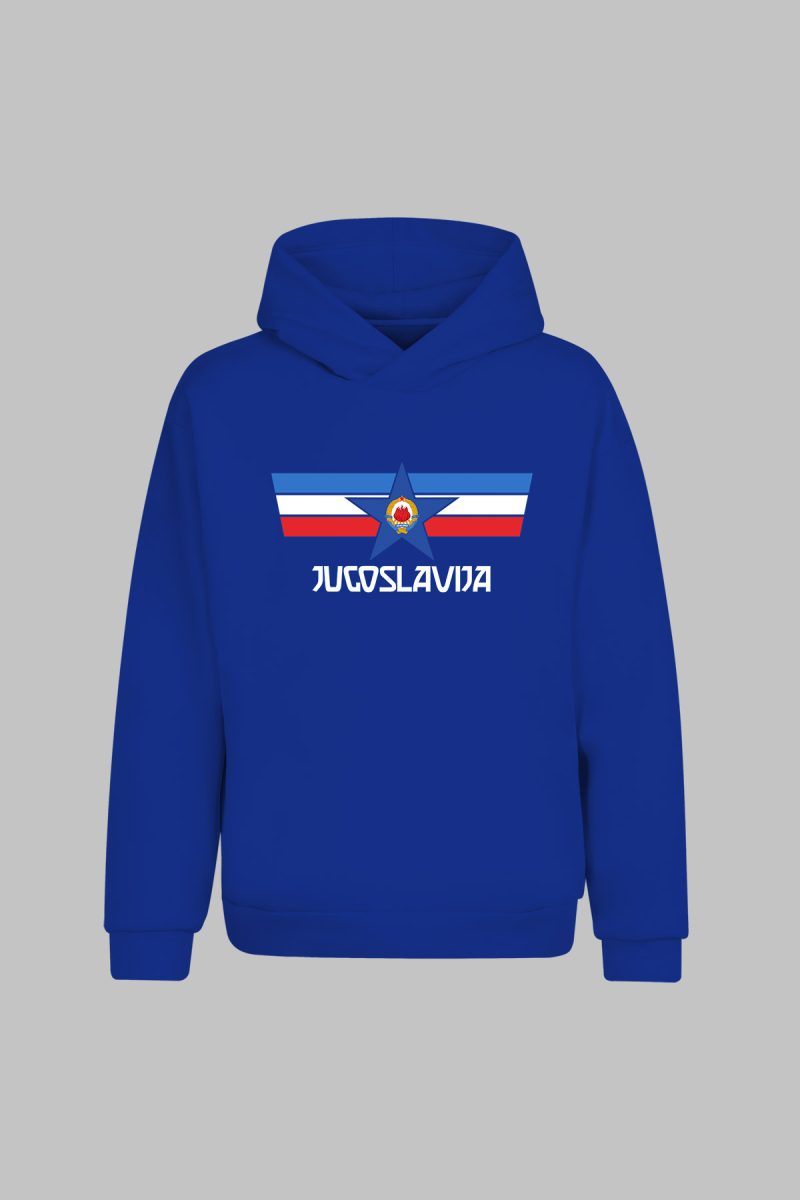 HD-107-Saks Yugoslavya Milli Takımı Kapşonlu Sweatshirt