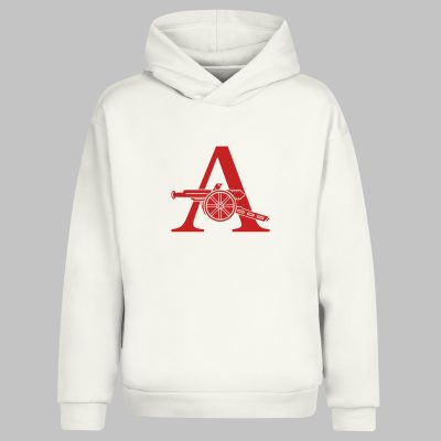 HD-239-Ekru Arsenal Kapşonlu Sweatshirt